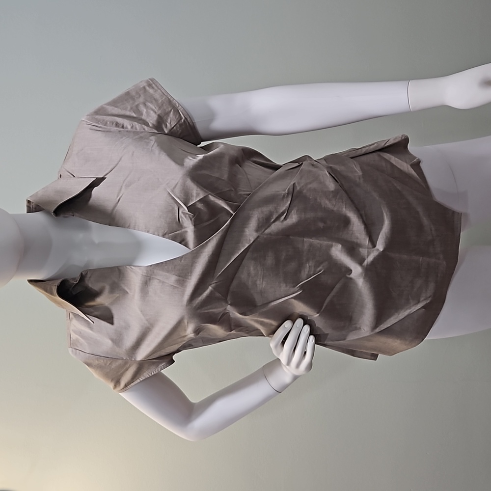 New York & Company Beige Blouse